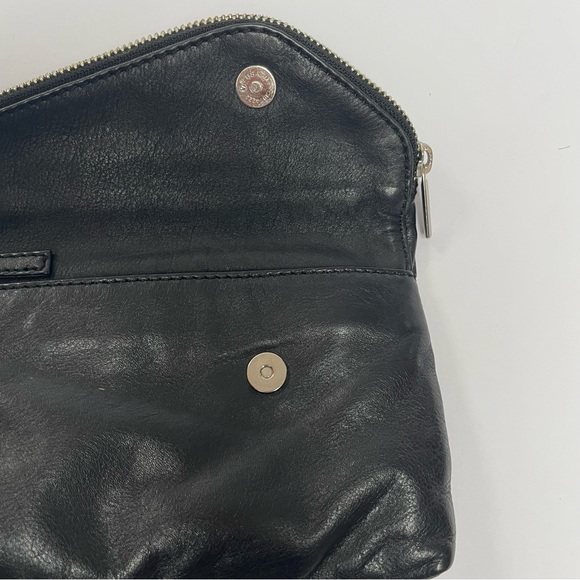 New York Leather Foldable Clutch Bag